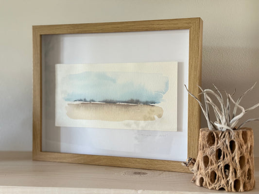 Watercolor Landscape "A Cloud’s Secret"