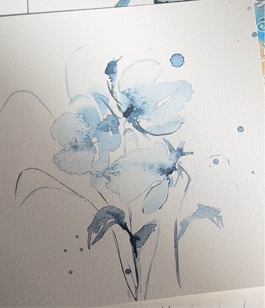 Watercolor Painting "Memory in Bloom"