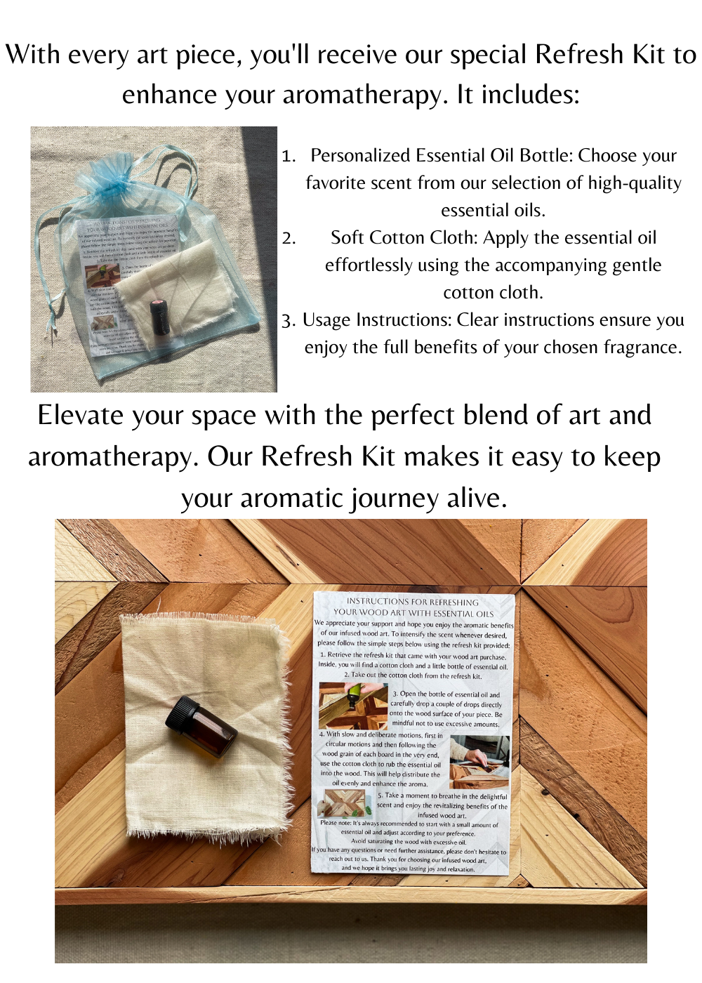 Aromatherapy wood art