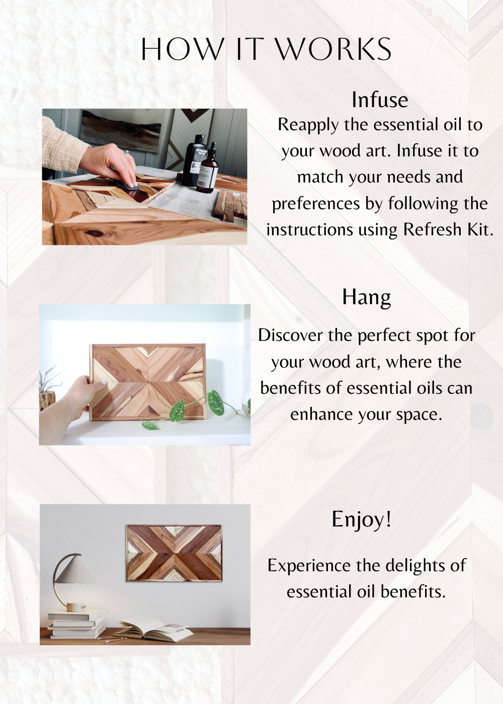 Aromatherapy wood art