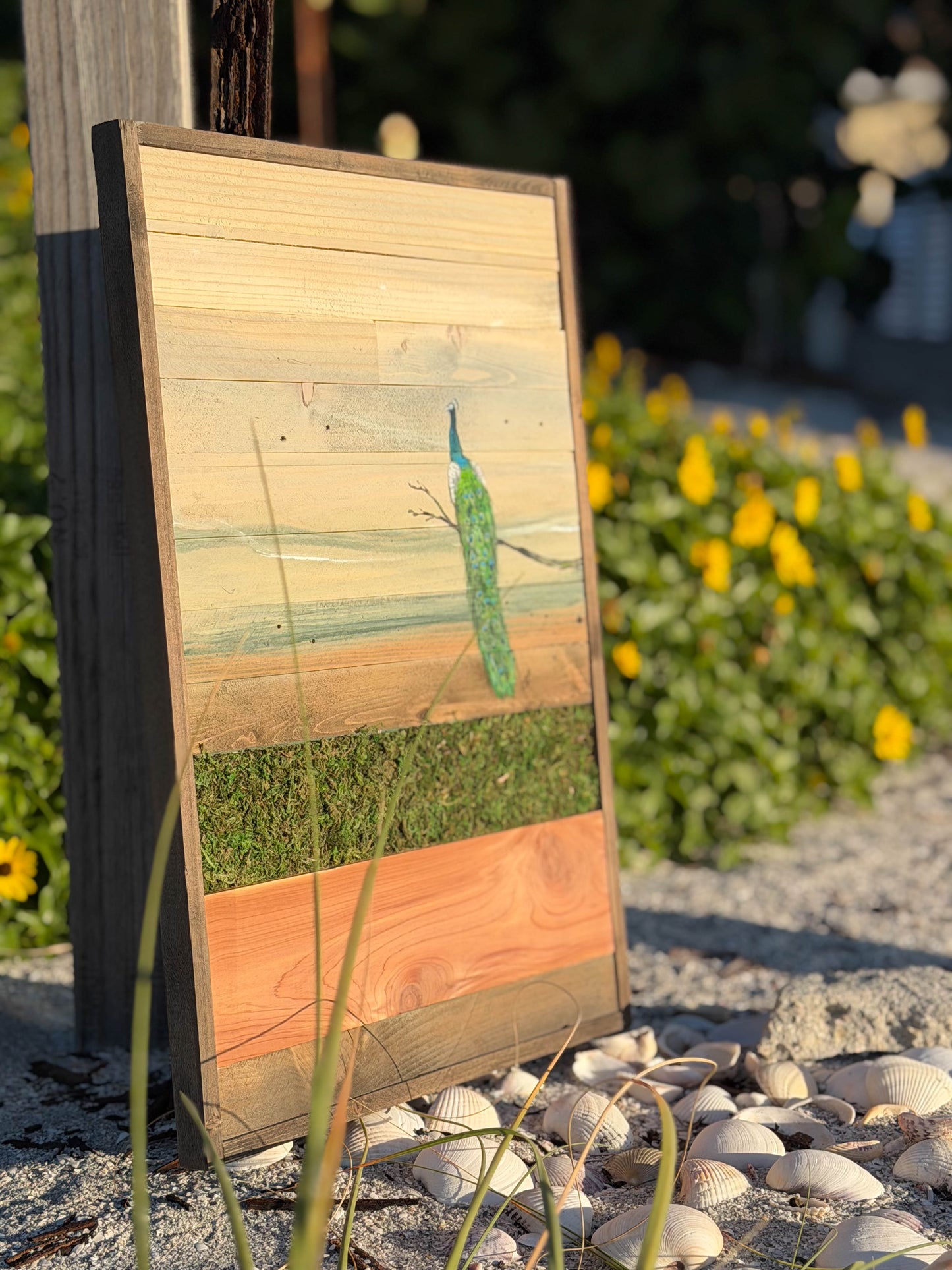 Wood Landscape "Feathered Glory"