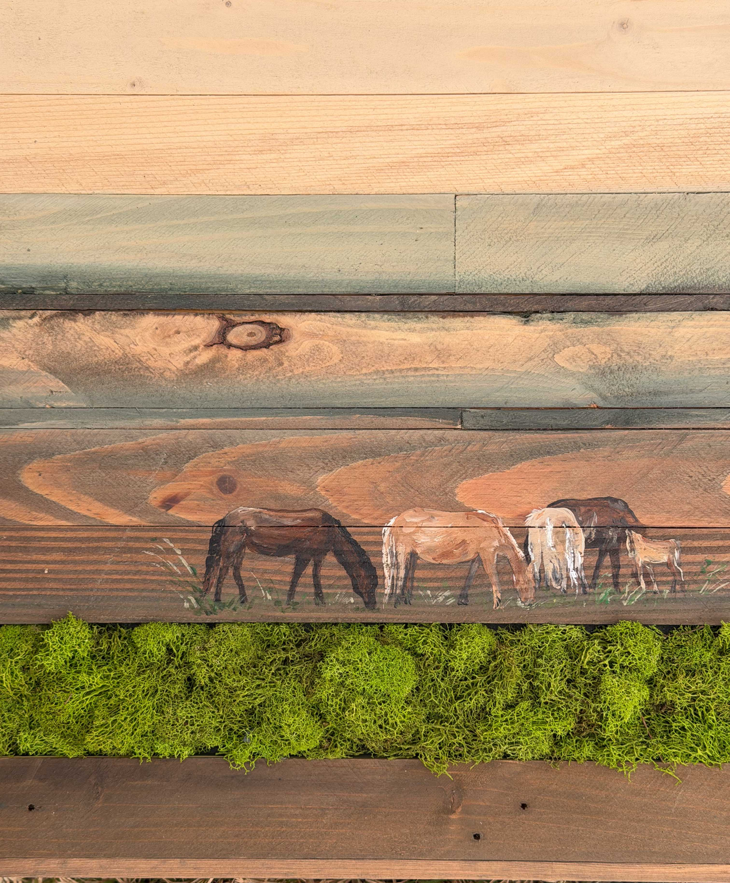 Wood Landscape "Quiet Herd"