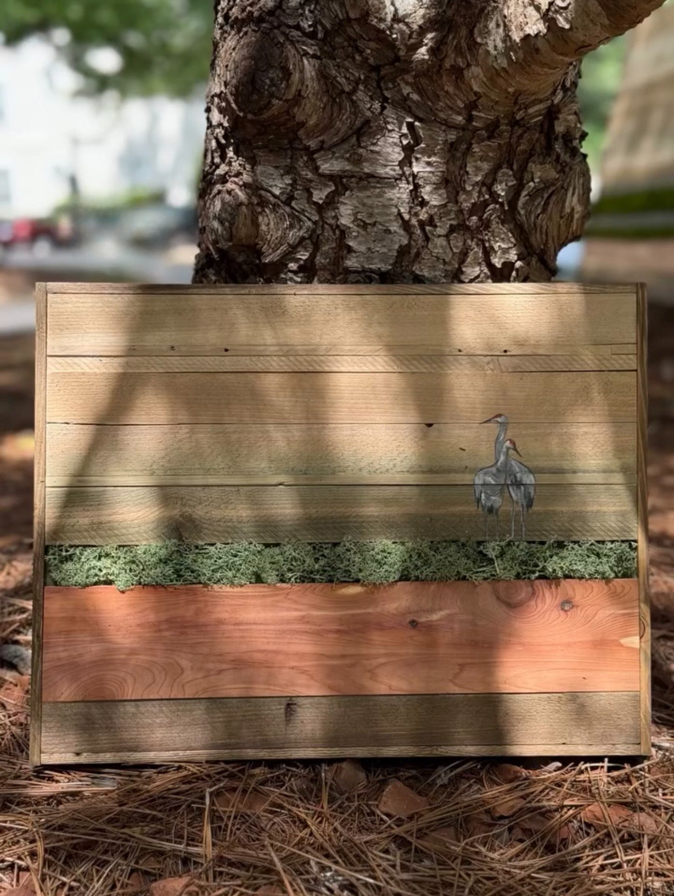 Wood Landscape "Graceful Pause"