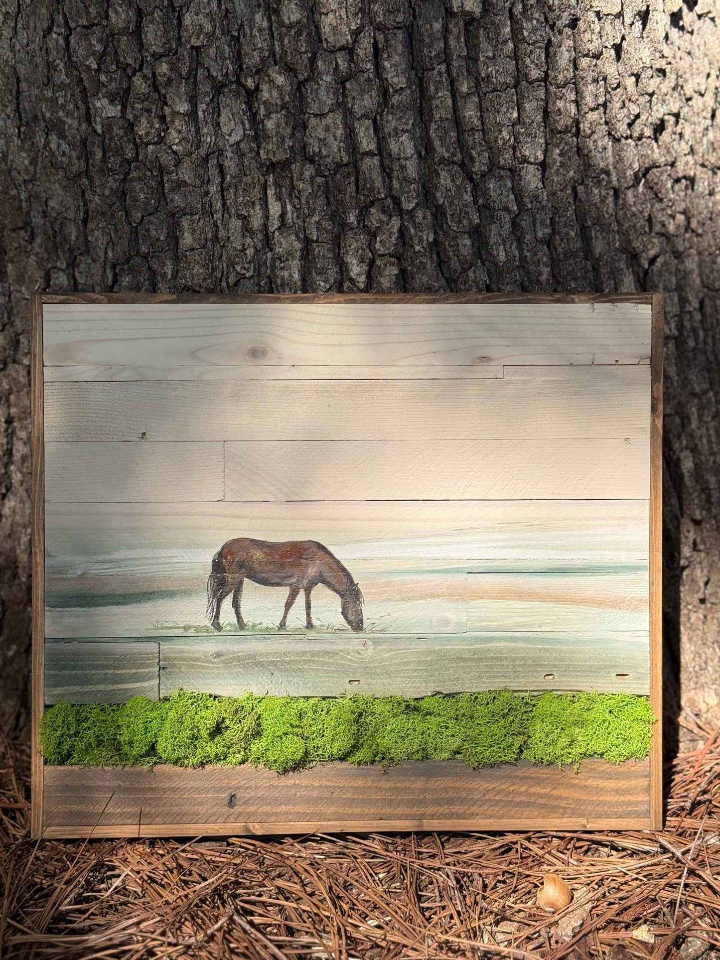 Wood Landscape "Breakfast in the Meadow"