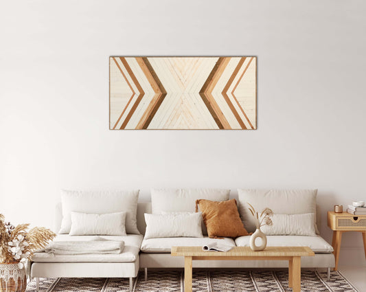 Wood Sculpture Wall Art "Wooden Kaleidoscope"