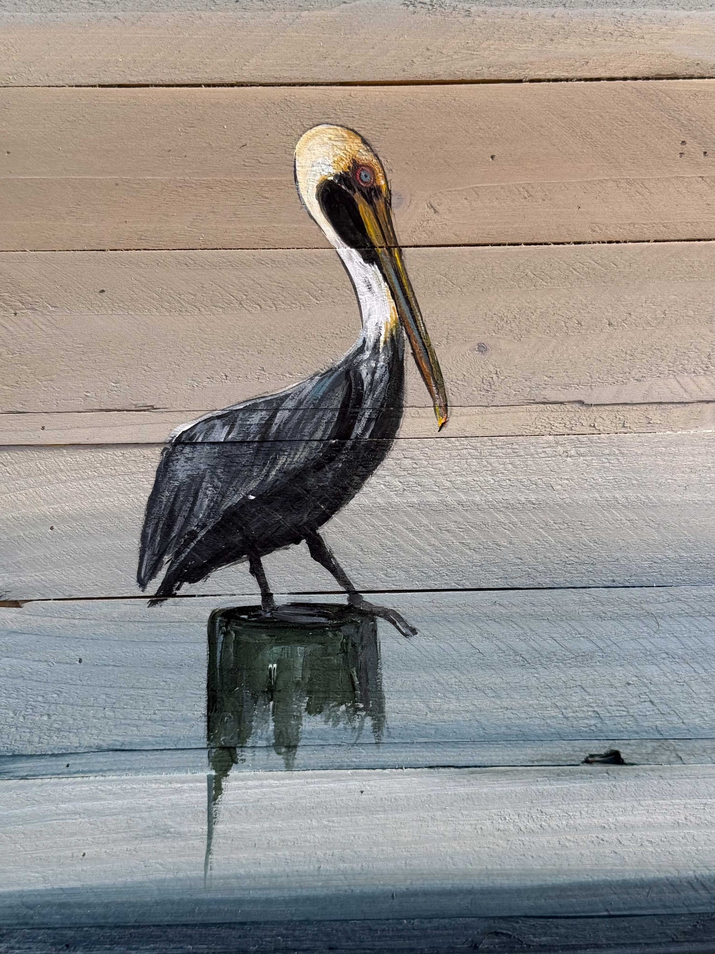 Wood Landscape "Pelican"