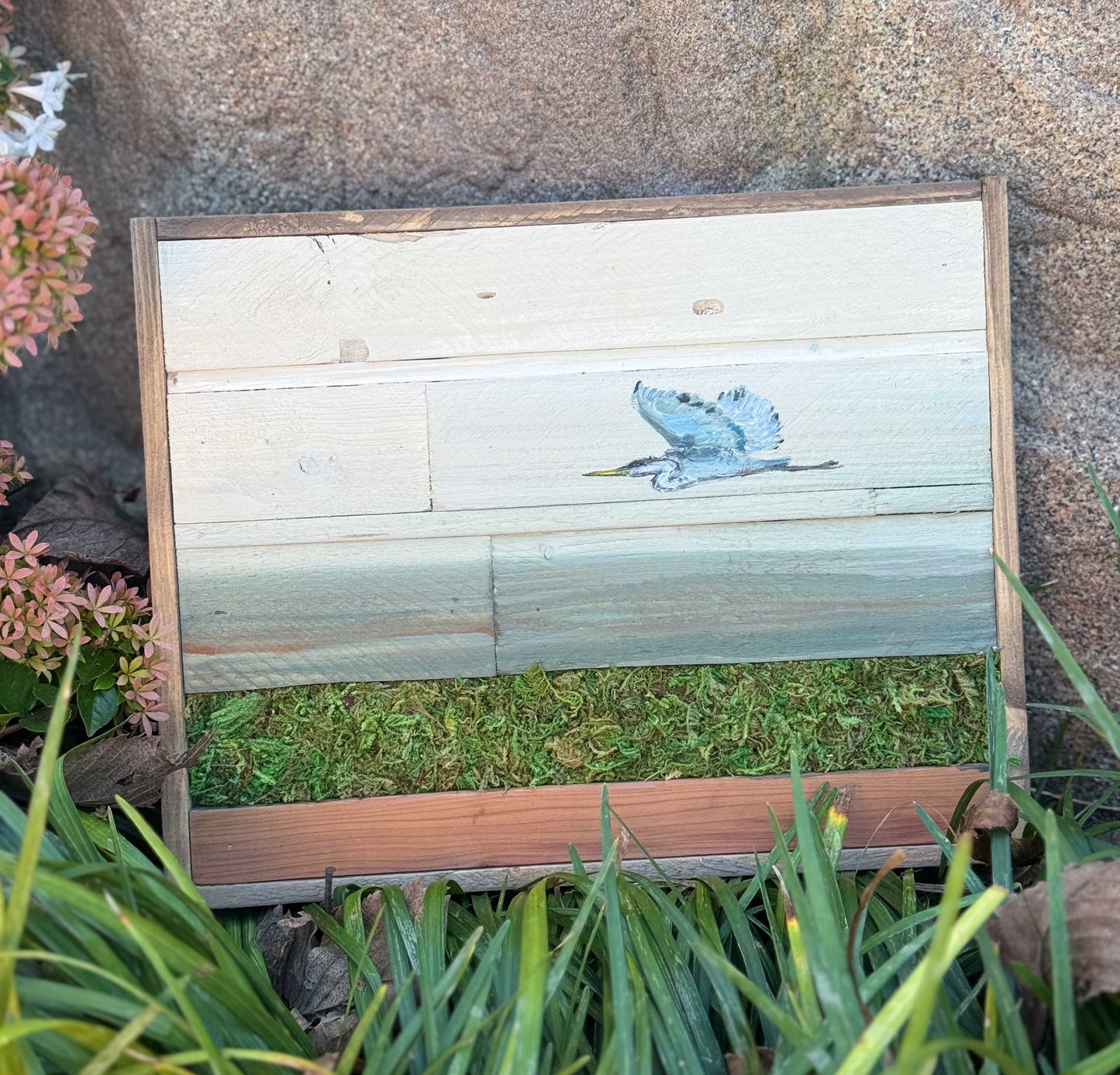 Wood Landscape "Silent Wings"