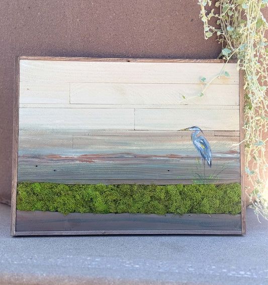 Wood Landscape "Tall in the Marsh"