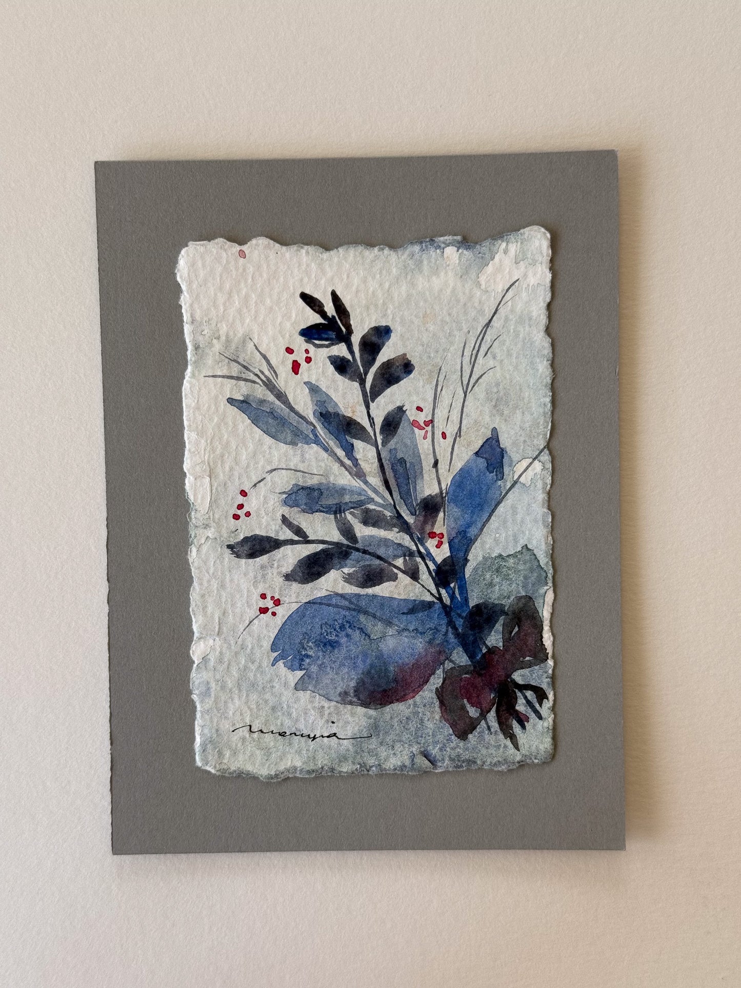 Hand painted watercolor cards