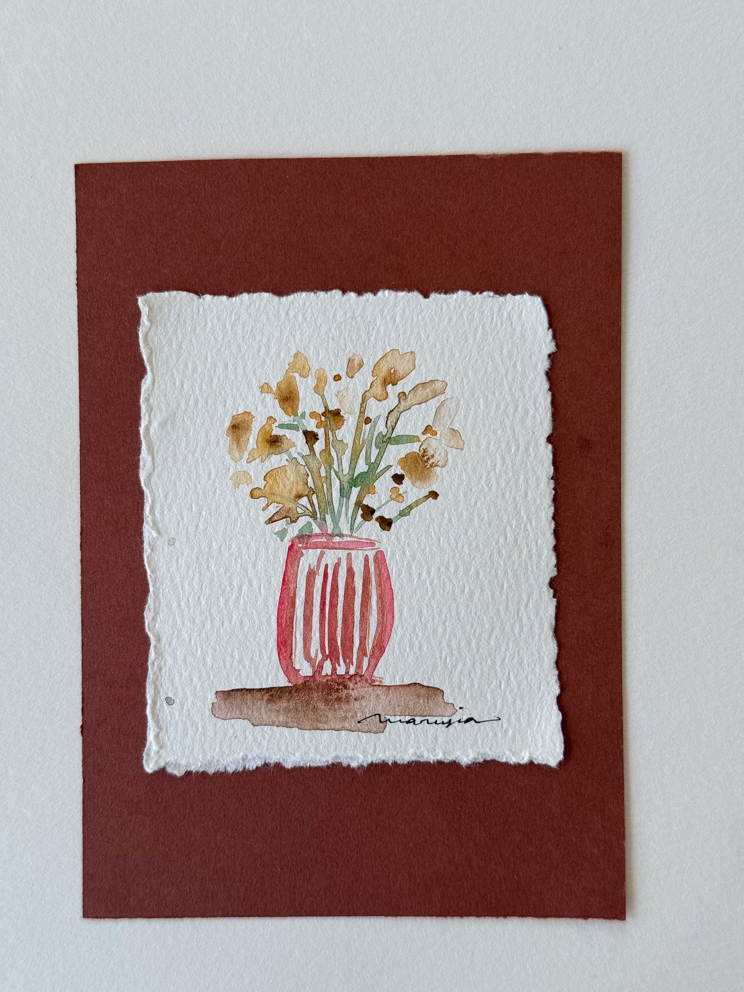 Hand painted watercolor cards