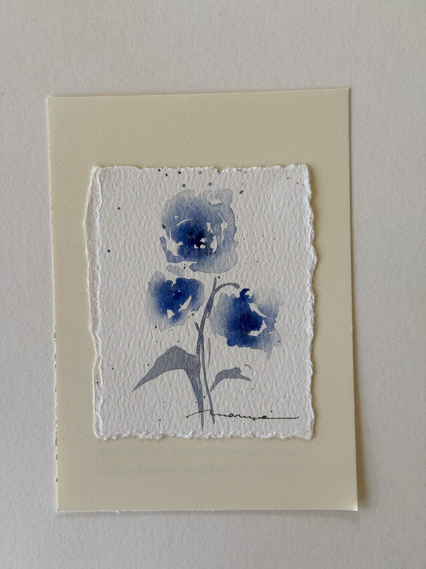 Hand painted watercolor cards