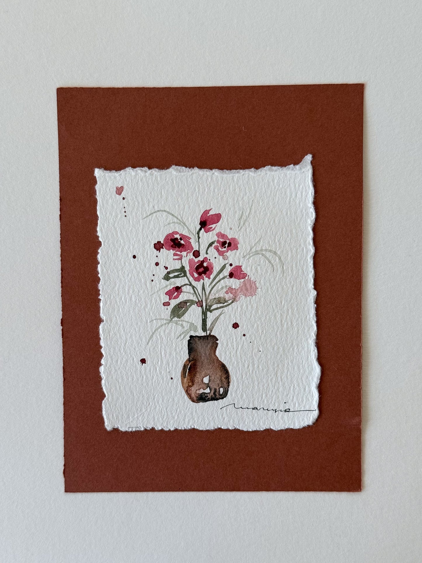 Hand painted watercolor cards