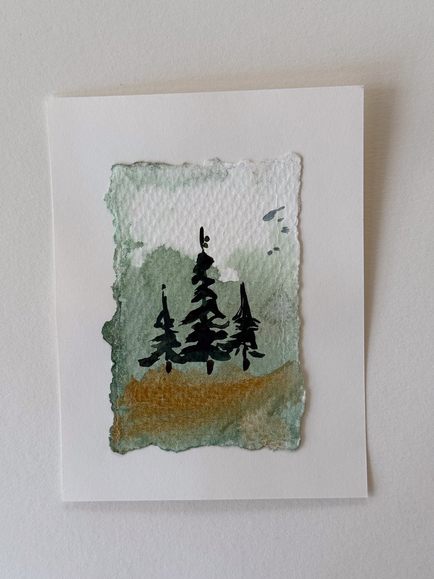 Hand painted watercolor cards