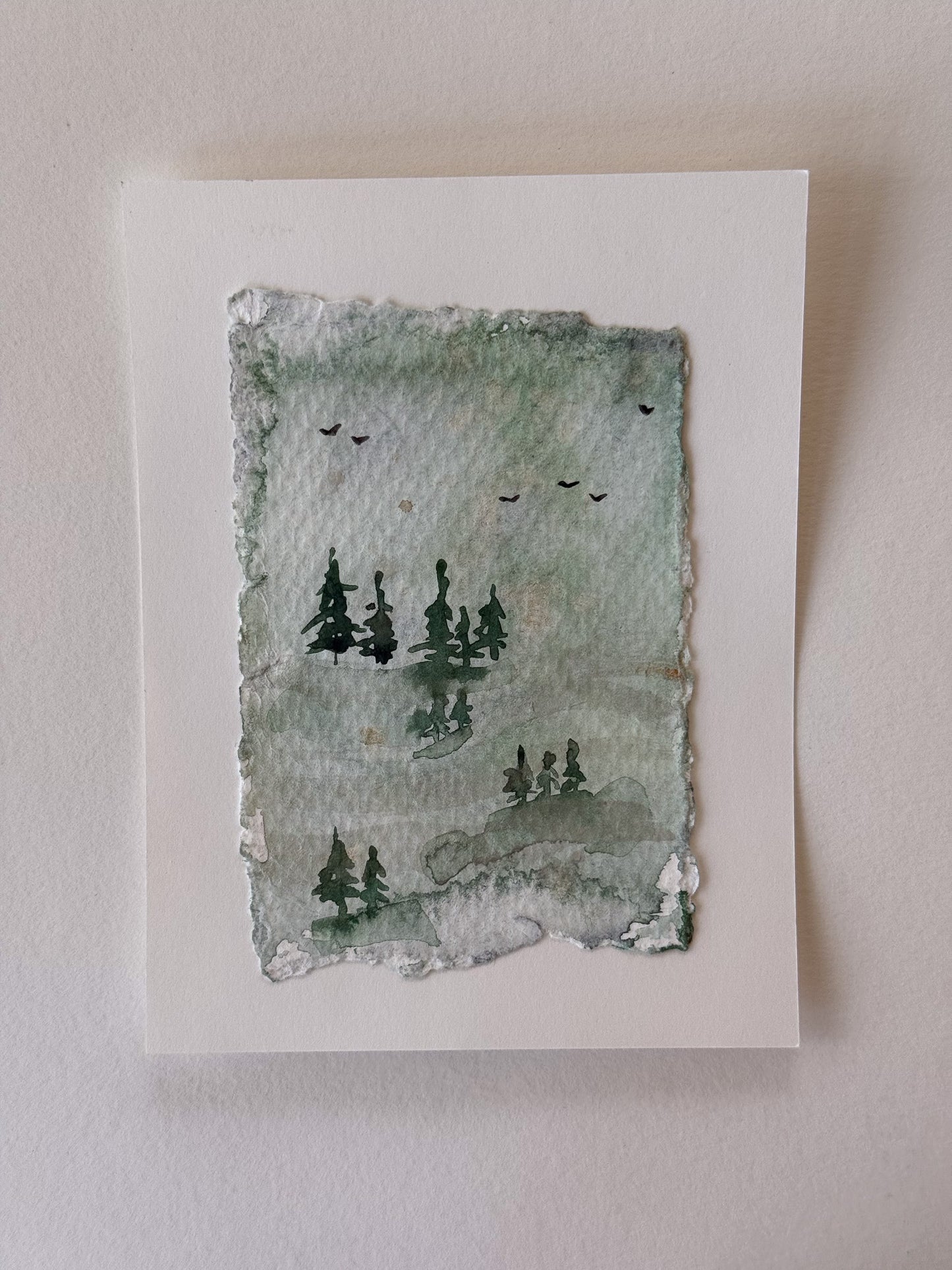 Hand painted watercolor cards