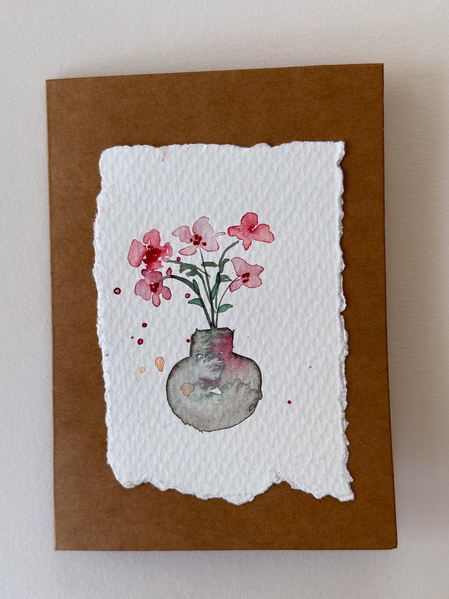 Hand painted watercolor cards