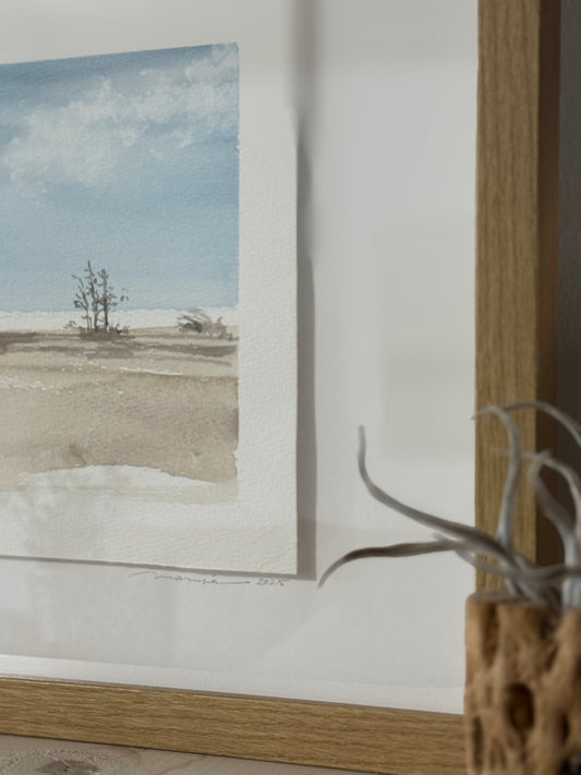 Watercolor Landscape "Open Skies"