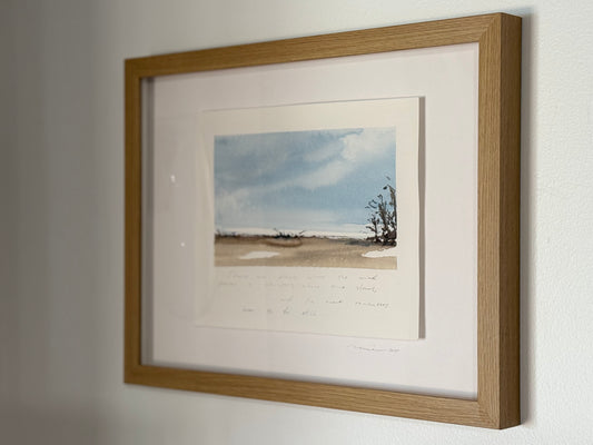 Watercolor Landscape "How to Be Still"