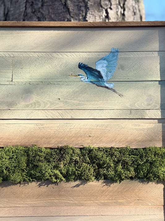Wood Landscape "Skimming the Morning Air"