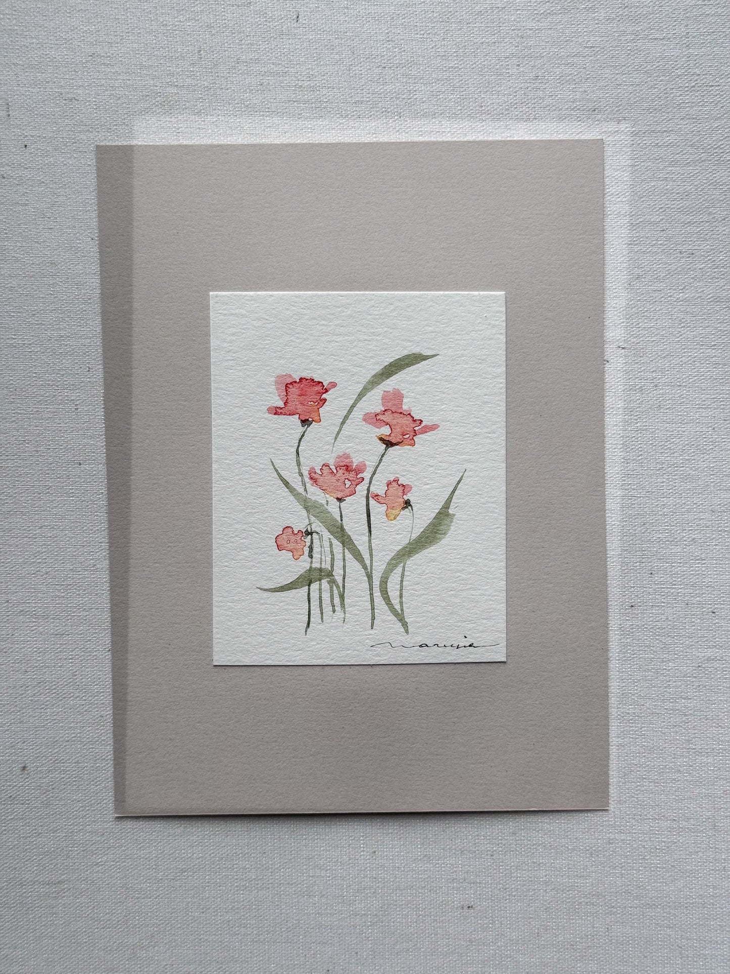 Hand painted watercolor cards