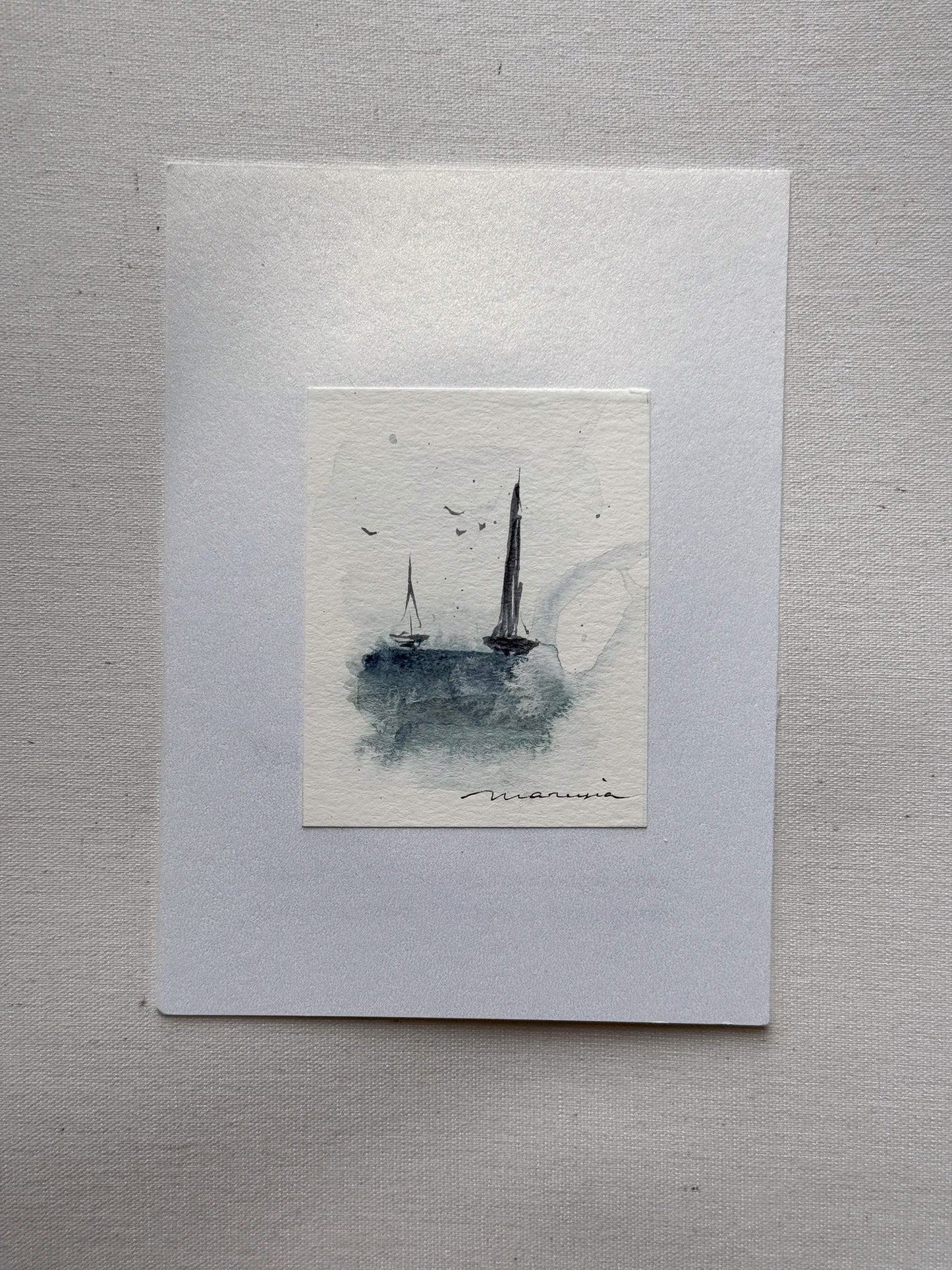 Hand painted watercolor cards