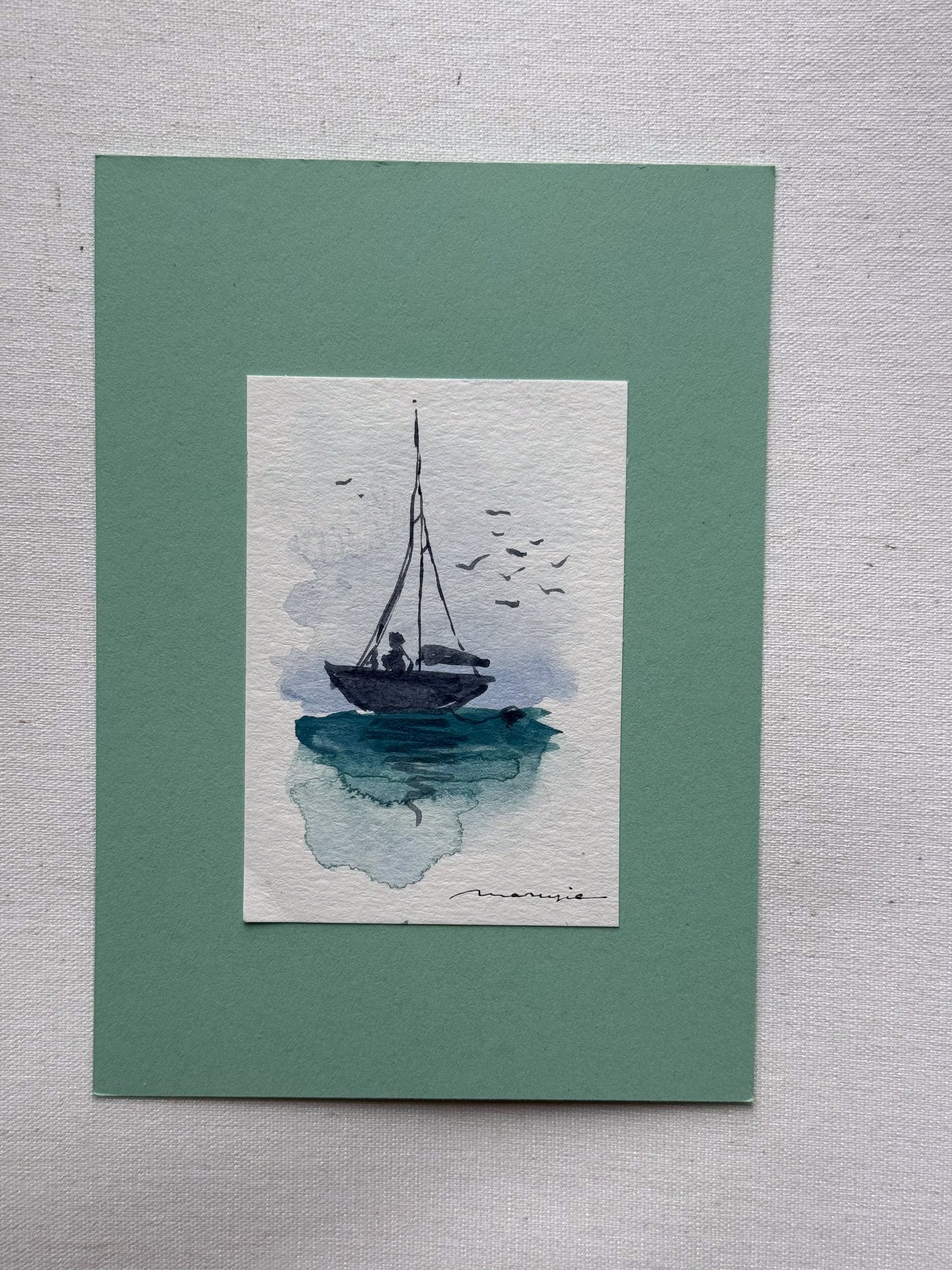 Hand painted watercolor cards