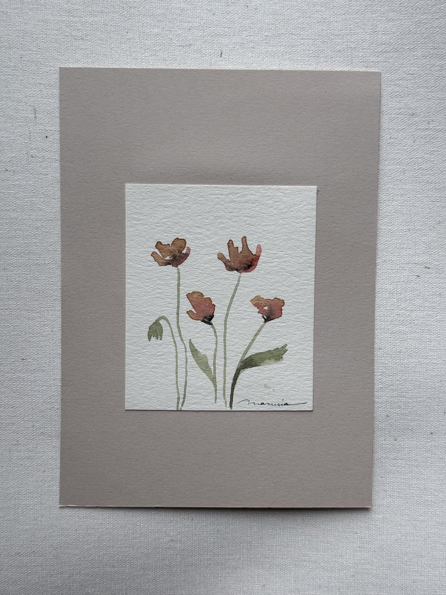 Hand painted watercolor cards
