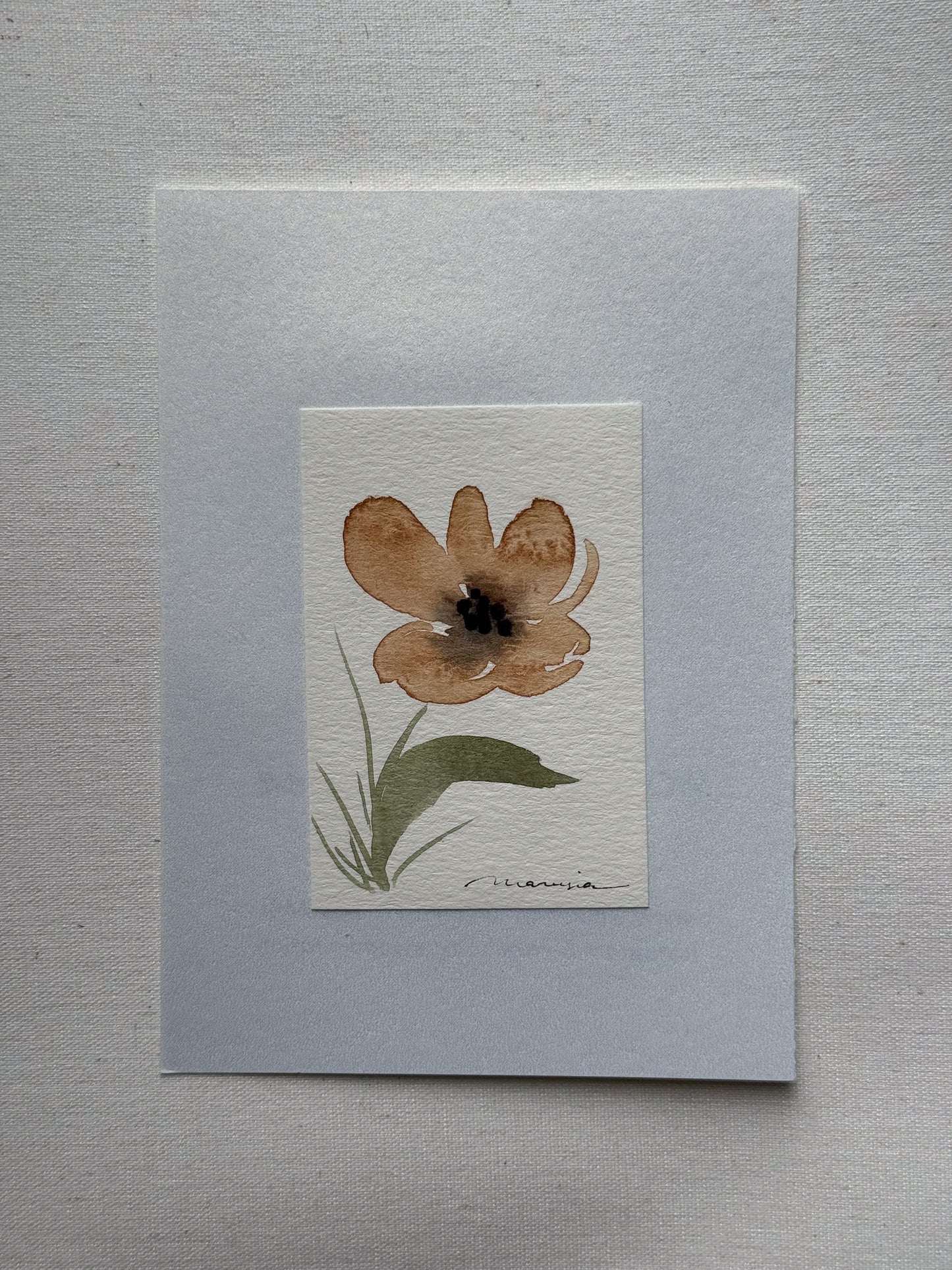 Hand painted watercolor cards