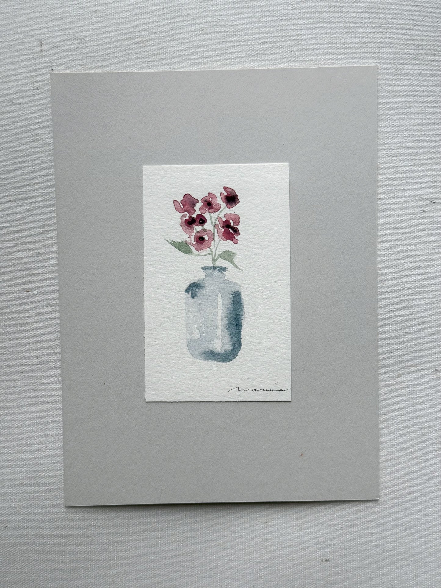 Hand painted watercolor cards