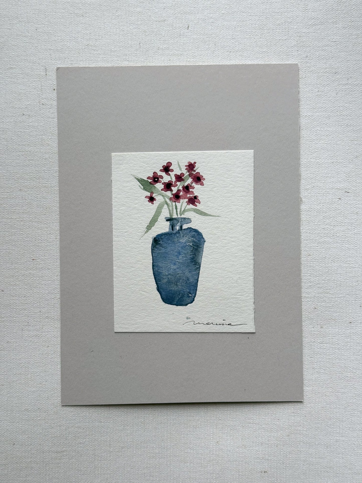 Hand painted watercolor cards