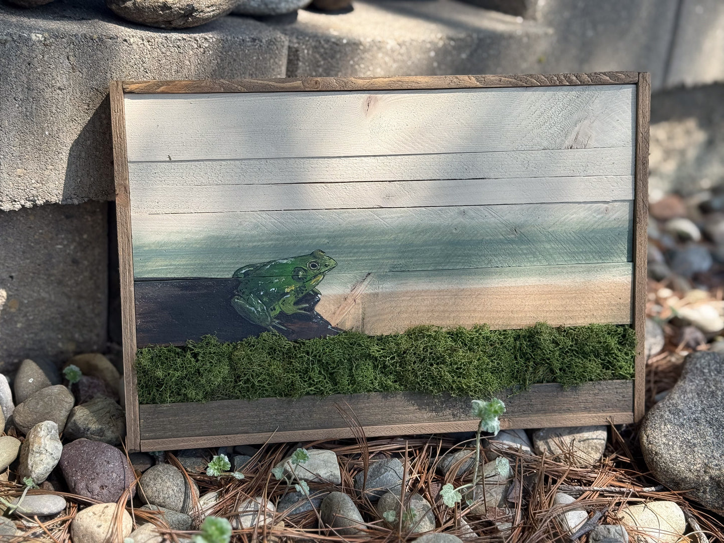 Wood Landscape "Listening to the Marsh"