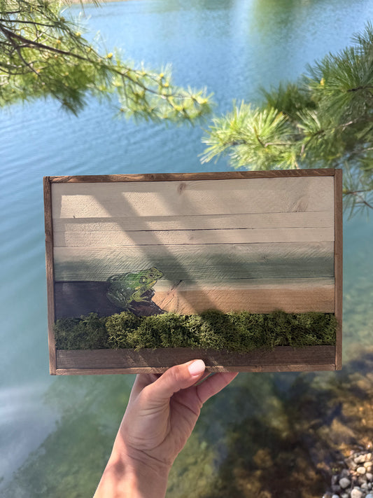 Wood Landscape "Listening to the Marsh"