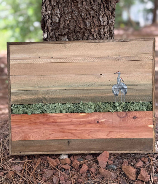 Wood Landscape "Graceful Pause"