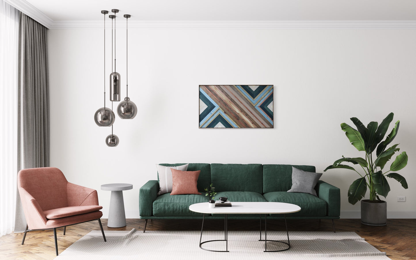 Large Scale Wood Wall Art "Perfect Rhythm"