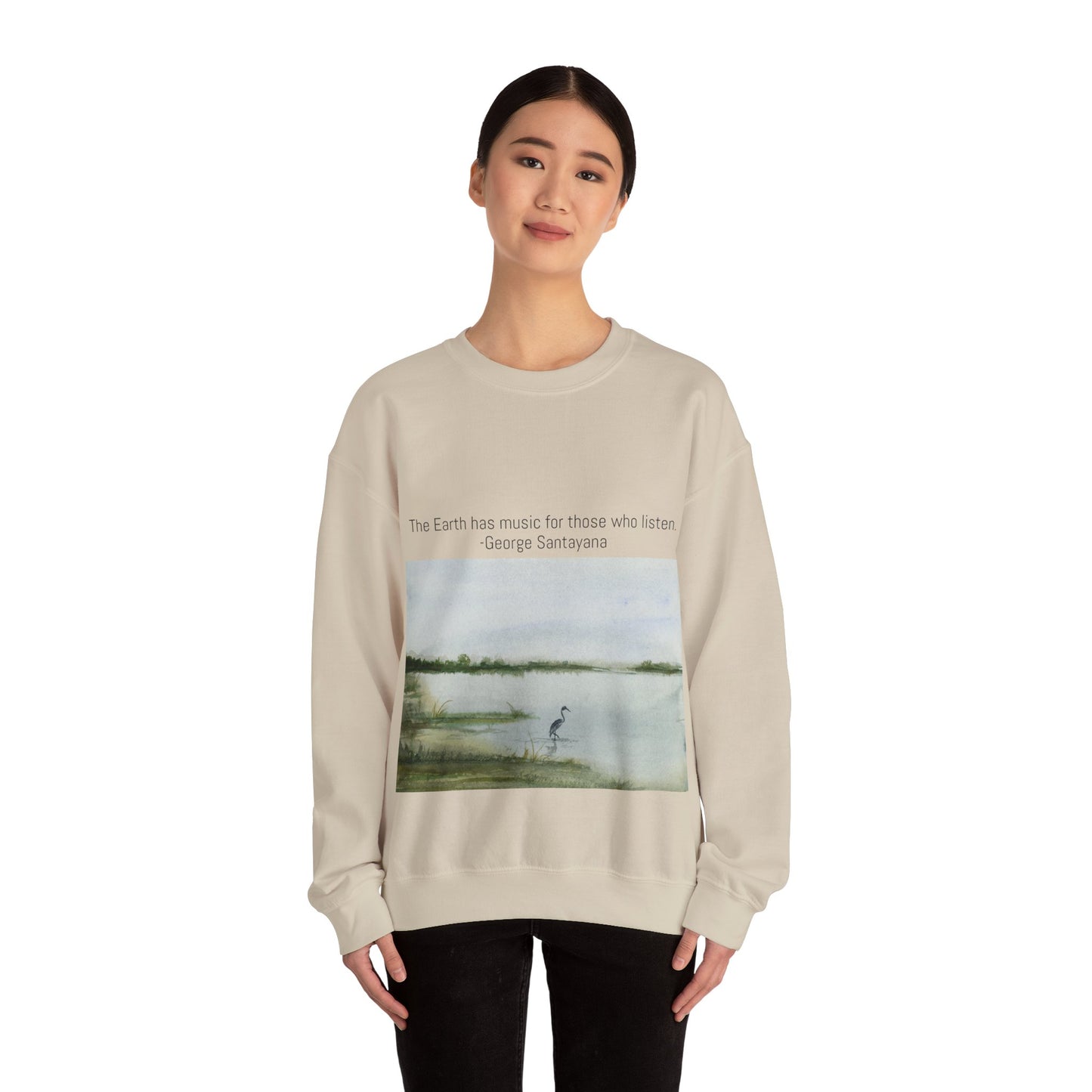 Unisex Heavy Blend™ Crewneck Sweatshirt The Earth has music