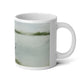 Jumbo Mug, 20oz, Lake View, Peaceful Landscape, Watercolor design