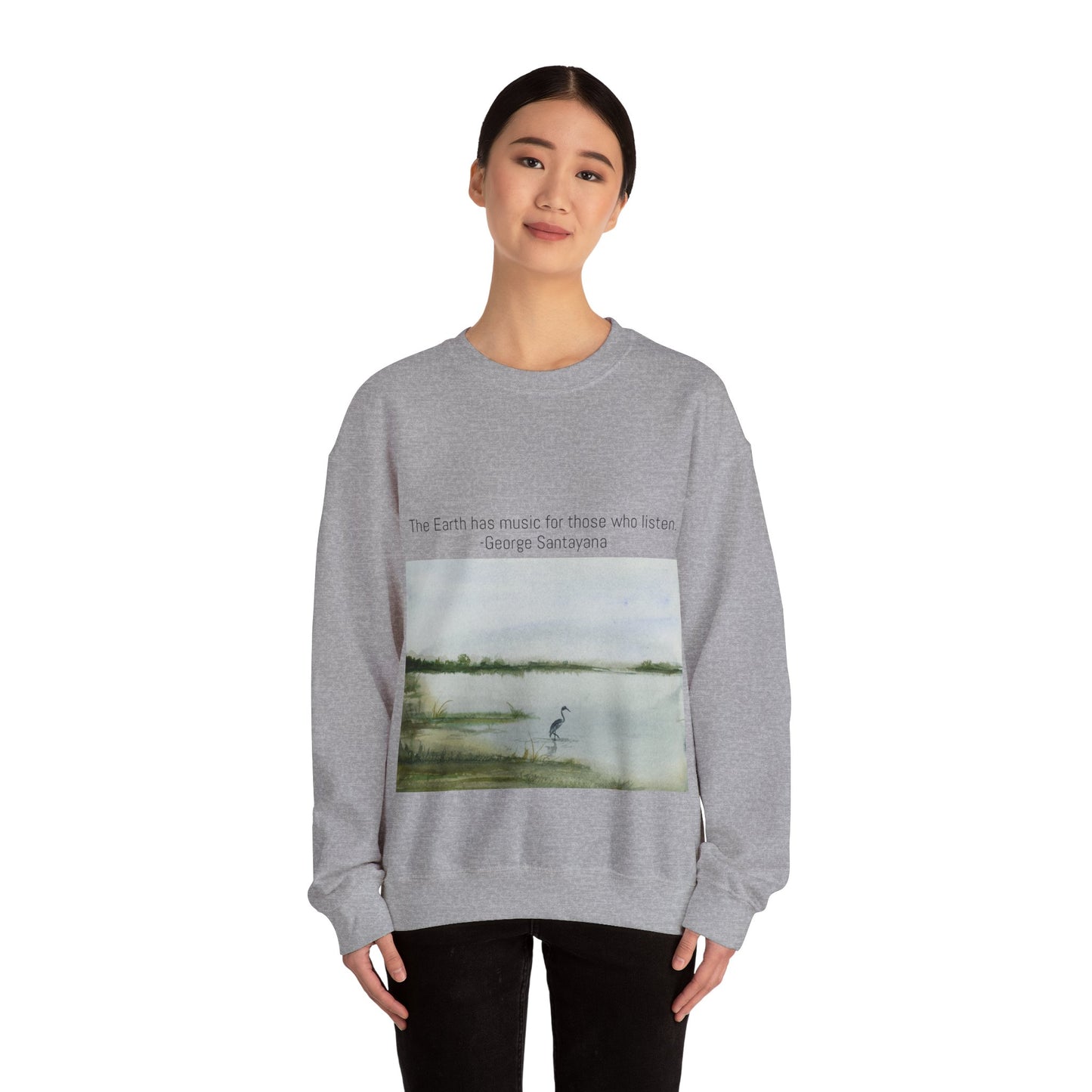 Unisex Heavy Blend™ Crewneck Sweatshirt The Earth has music