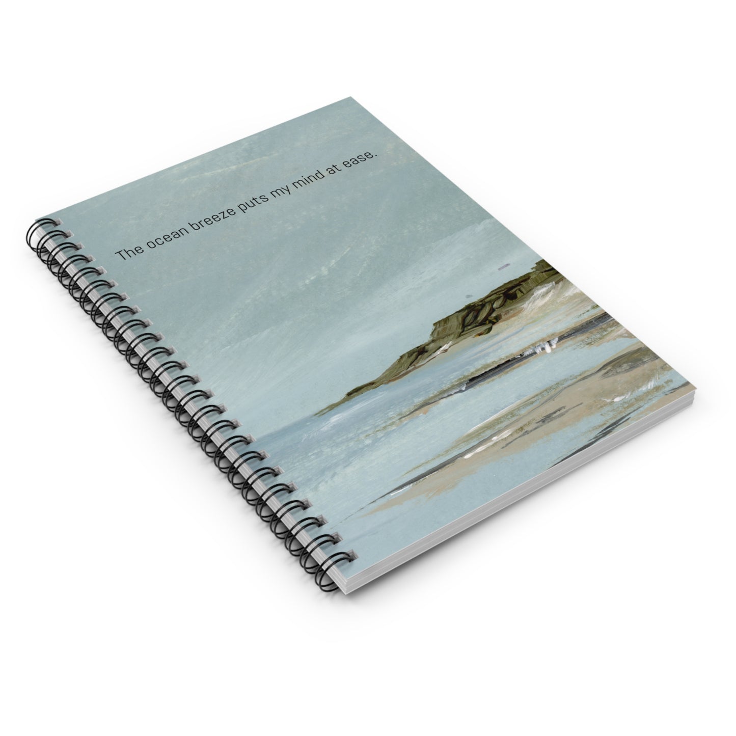 Ocean Breeze View Spiral Notebook - Ruled Line