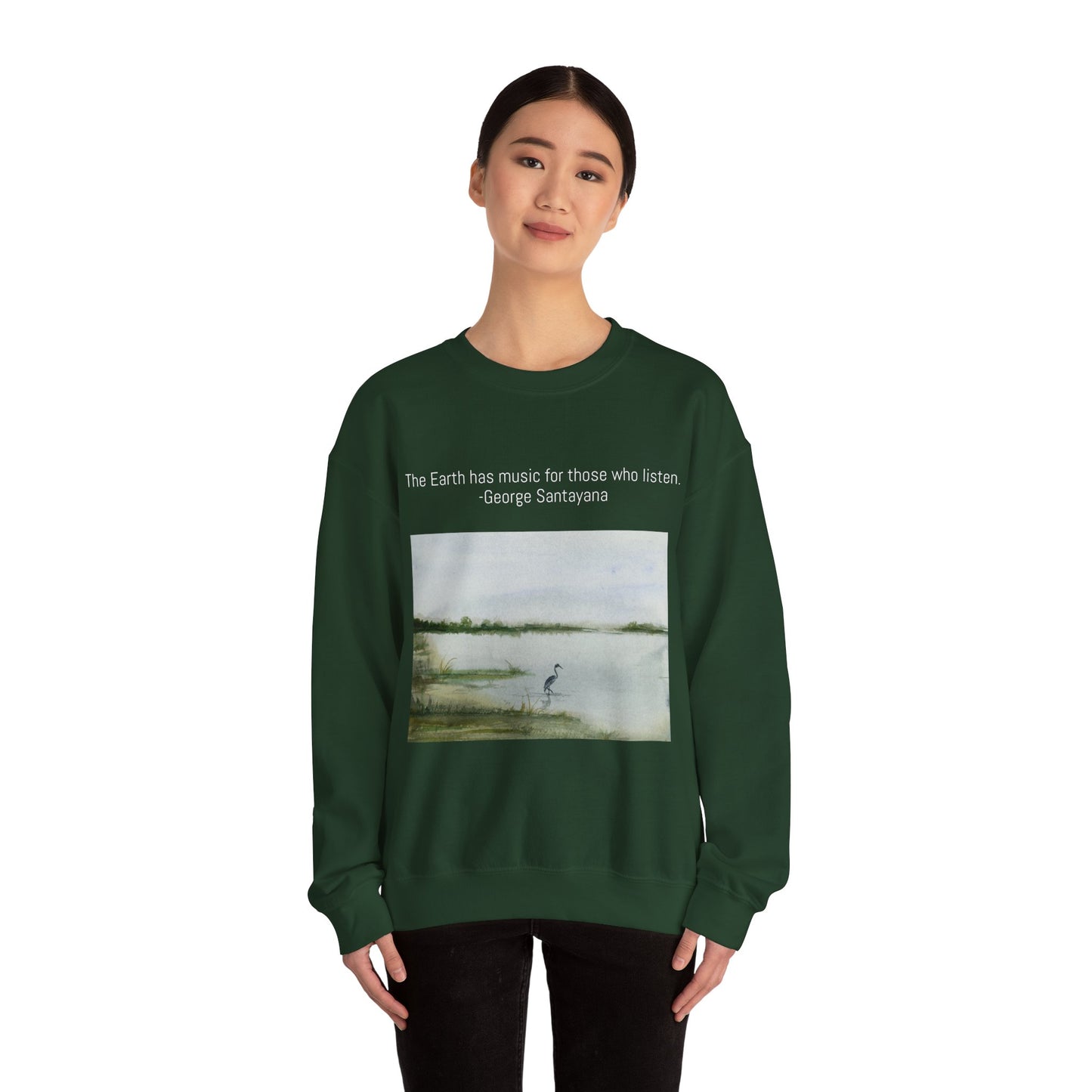 Unisex Heavy Blend™ Crewneck Sweatshirt The Earth has music