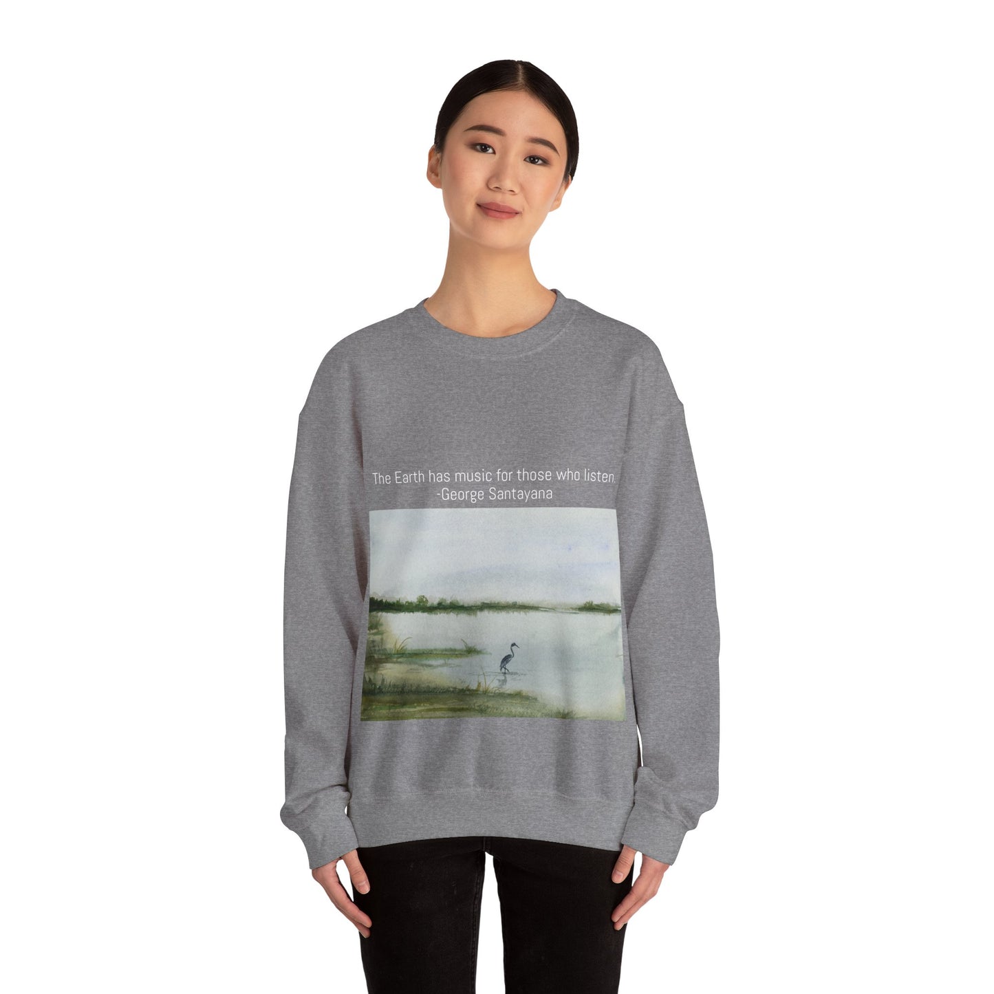 Unisex Heavy Blend™ Crewneck Sweatshirt The Earth has music