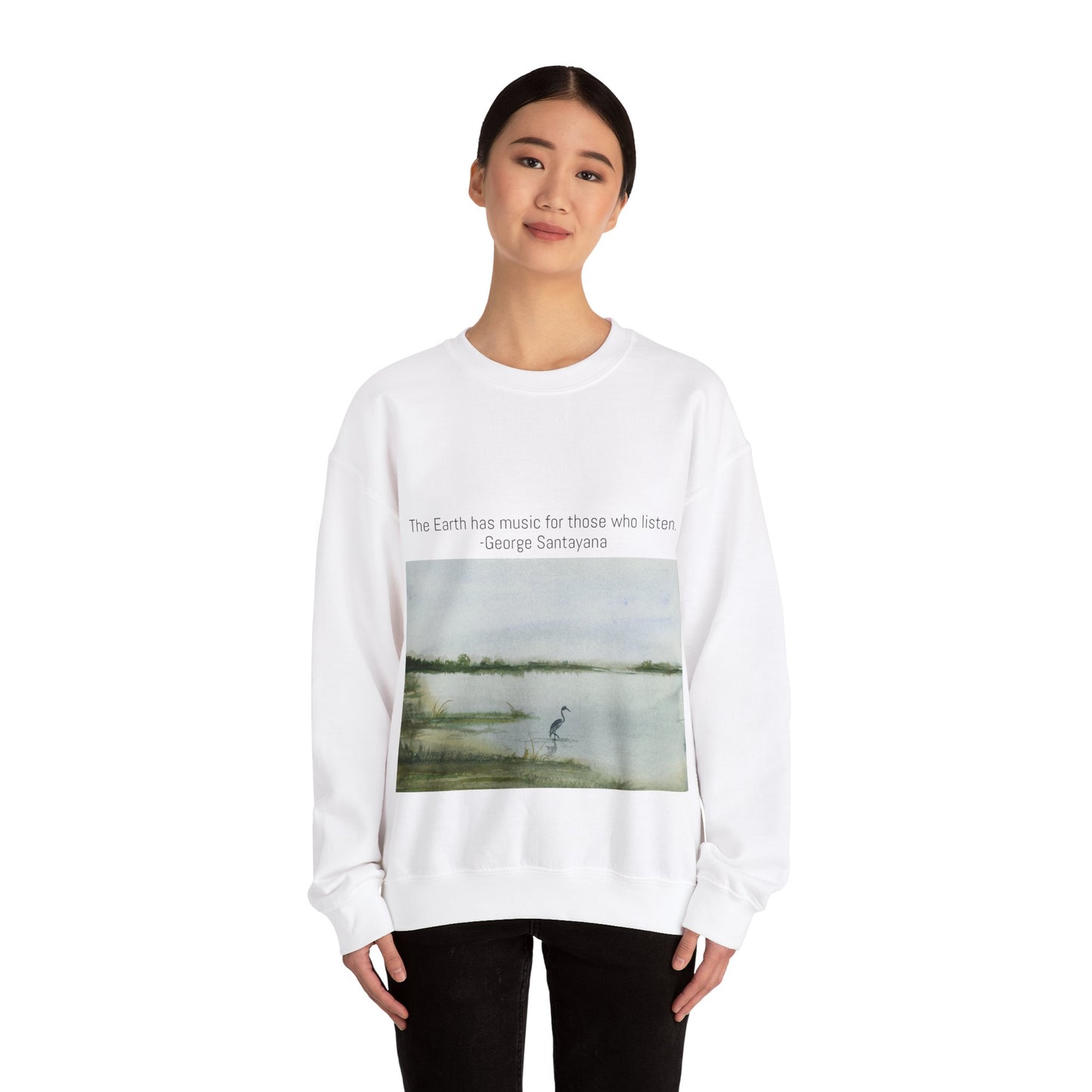 Unisex Heavy Blend™ Crewneck Sweatshirt The Earth has music