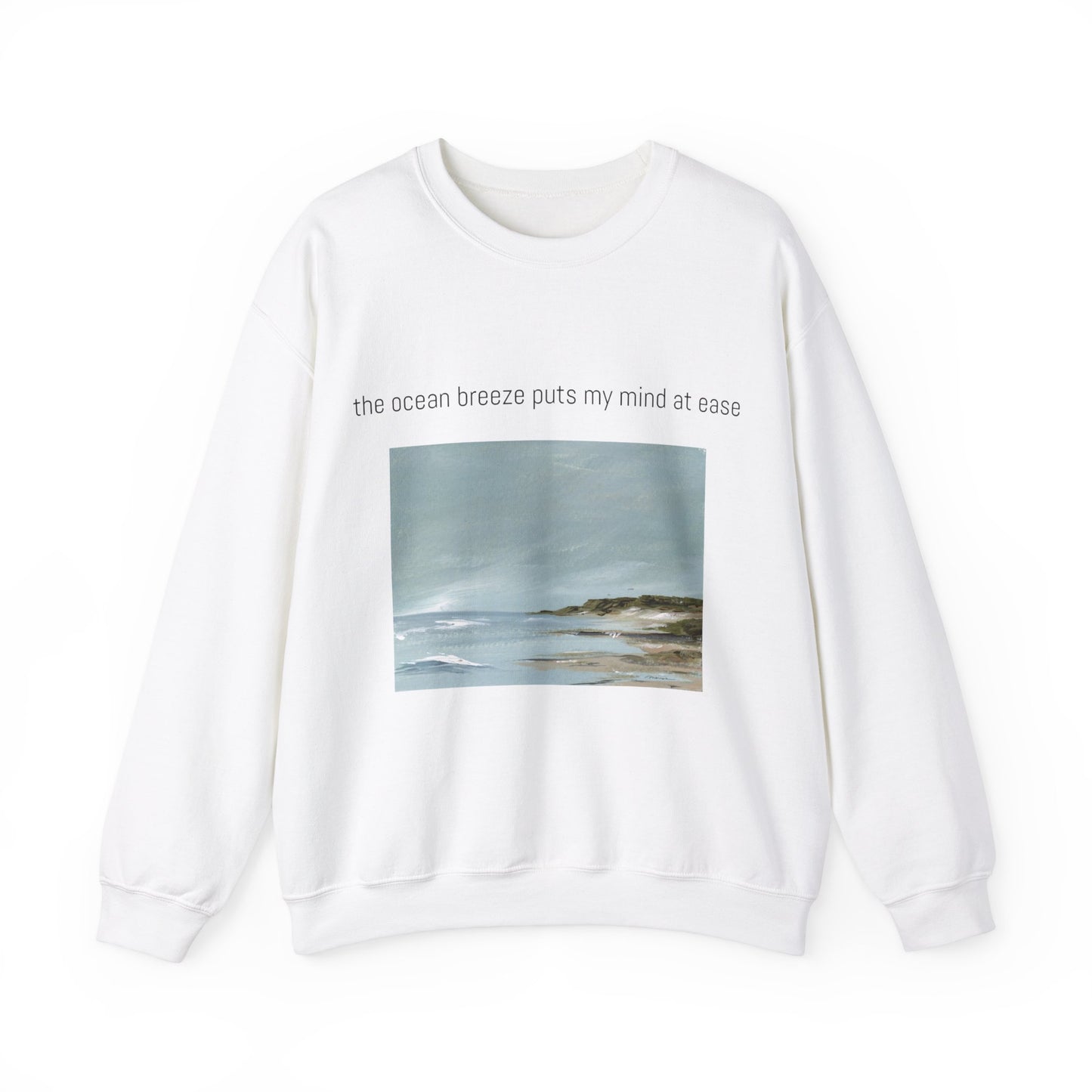 Unisex Heavy Blend™ Crewneck Sweatshirt Ocean Breeze puts my mind at ease