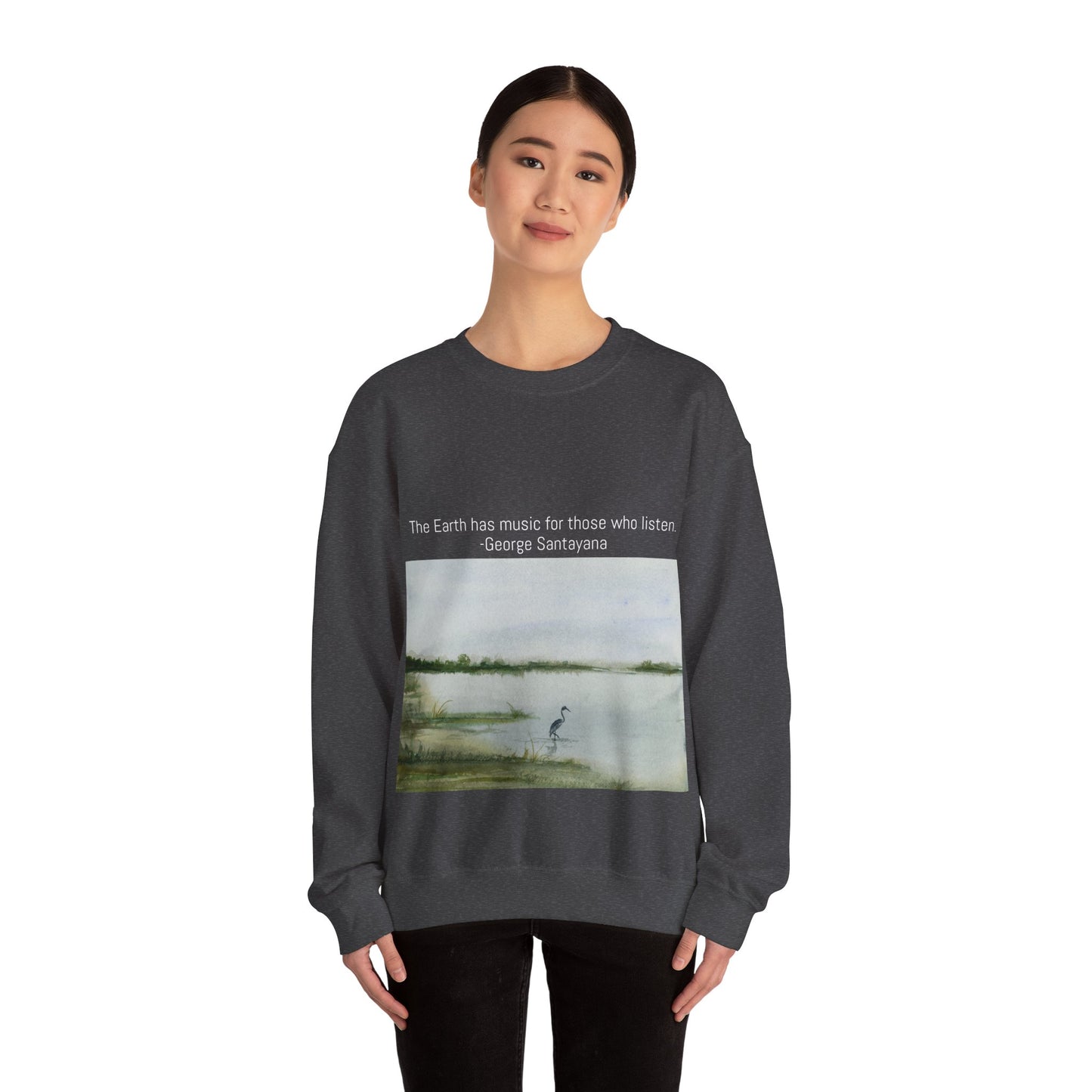 Unisex Heavy Blend™ Crewneck Sweatshirt The Earth has music