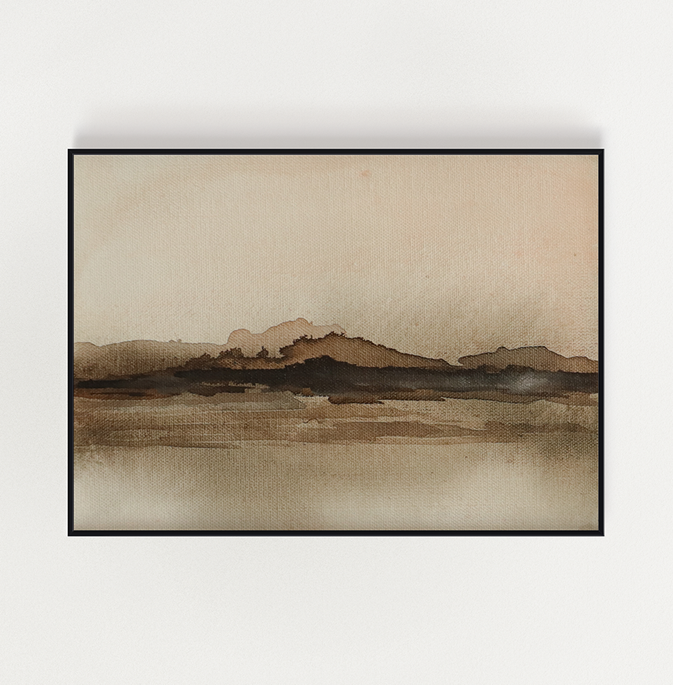 "Brown Mirage" Landscape Print