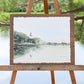 Lighthouse Reflection. Watercolor print