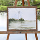 Lighthouse Dreams. Watercolor print