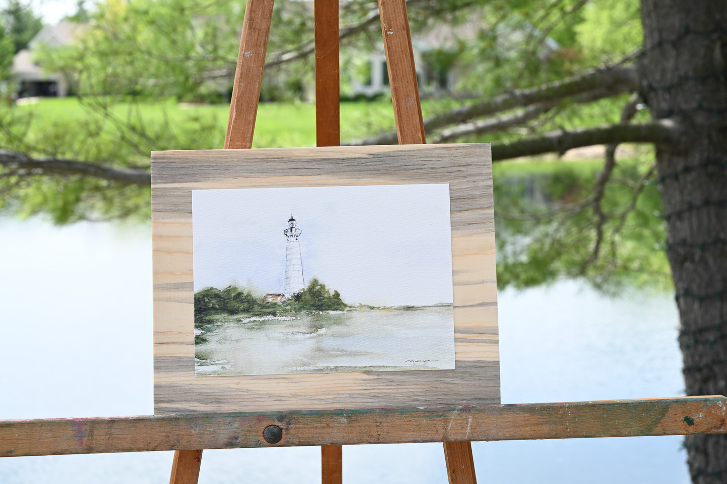 Lighthouse Dreams. Watercolor print