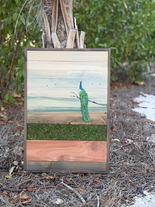 Wood Landscape "Feathered Glory"