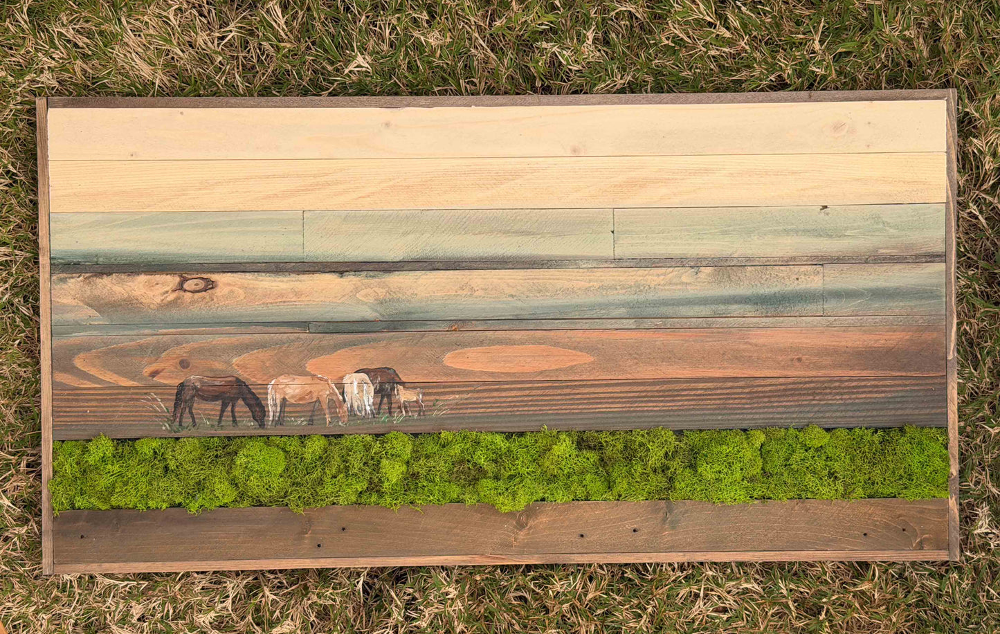 Wood Landscape "Quiet Herd"