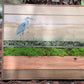 Wood Landscape "Heron By The Shore"