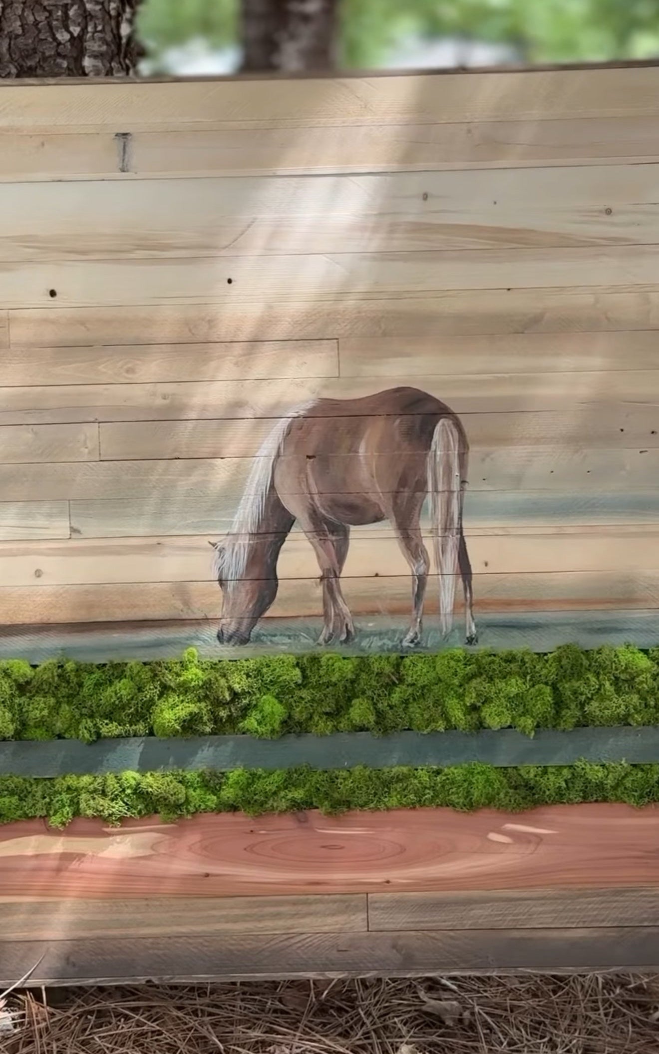 Wood Landscape "Soft Hours of Grazing"